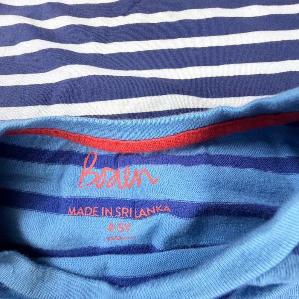 Boden Kids Boys 4Y 5Y Striped Shirts Plaid Flannel  Pants Play Clothes Lot Flaws